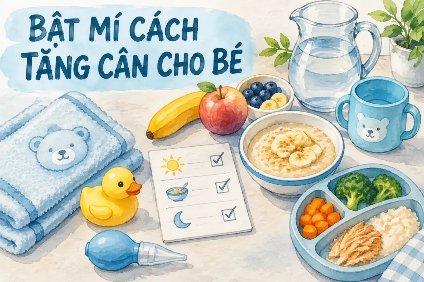 Bật mí cách tăng cân cho bé nhanh khỏe, mẹ nên biết