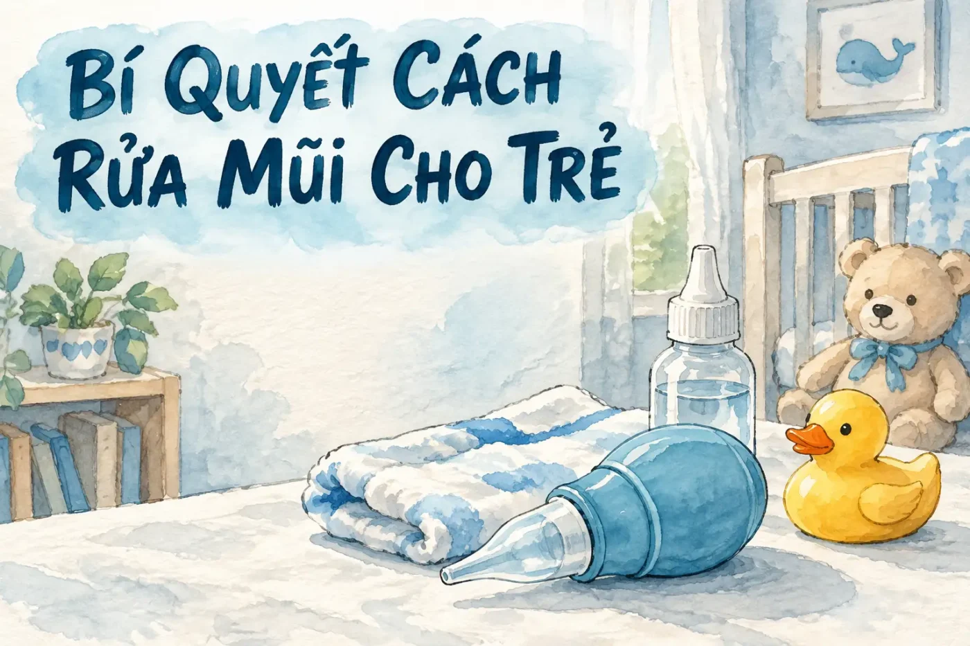 Bí quyết cách rửa mũi cho trẻ sơ sinh an toàn nhất