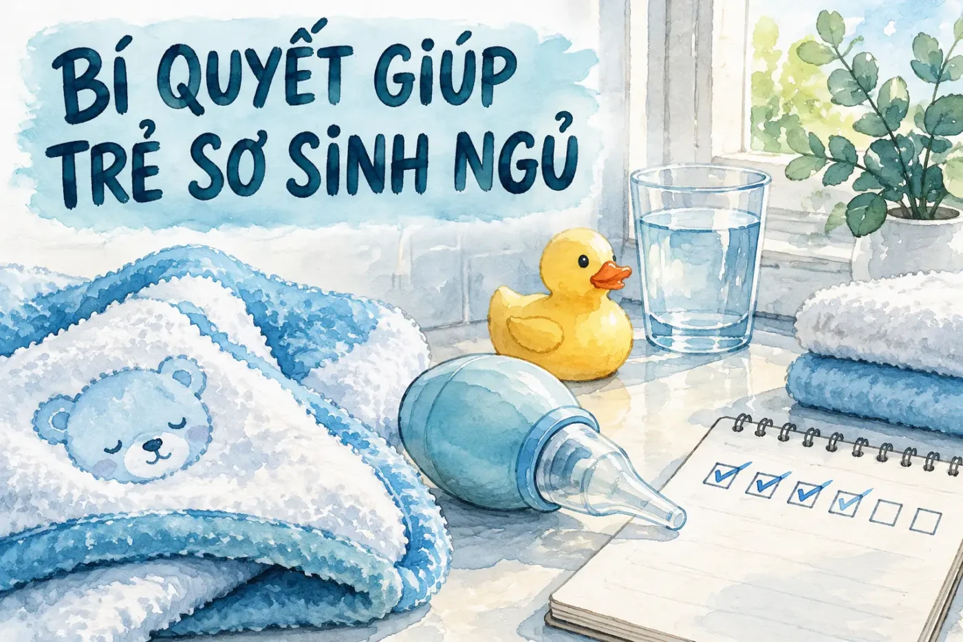 Bí quyết giúp trẻ sơ sinh ngủ ngày cày đêm hết sau 7 ngày