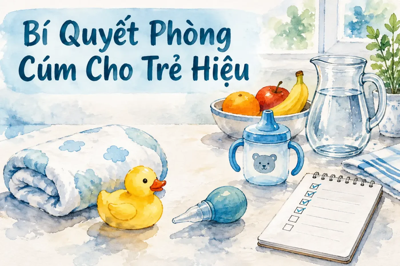 Bí quyết phòng cúm cho trẻ hiệu quả giúp bé khỏe quanh năm