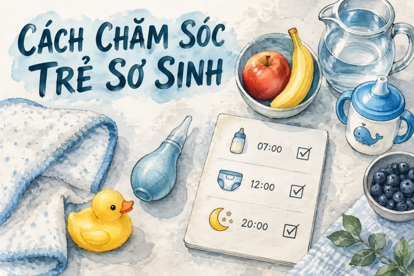 Cách chăm sóc trẻ sơ sinh bị ho an toàn tại nhà