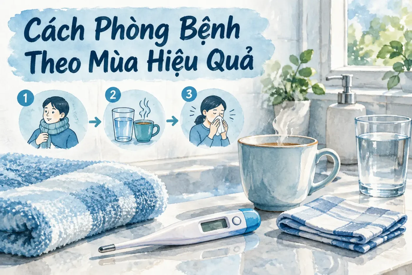 Cách phòng bệnh theo mùa hiệu quả giúp cả nhà khỏe mạnh