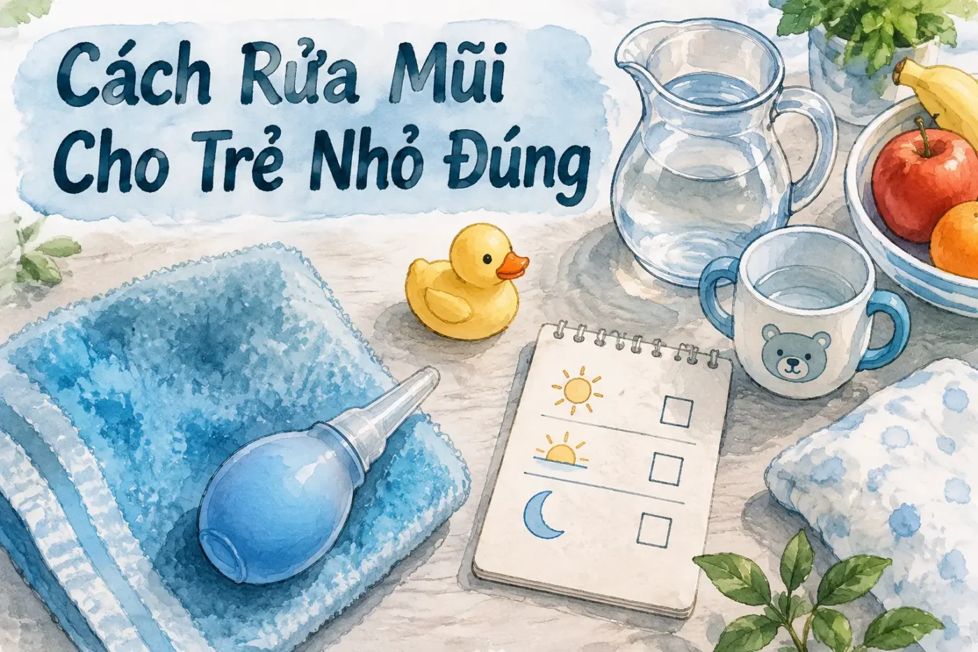 Cách rửa mũi cho trẻ nhỏ đúng chuẩn bác sĩ nhi khuyên dùng