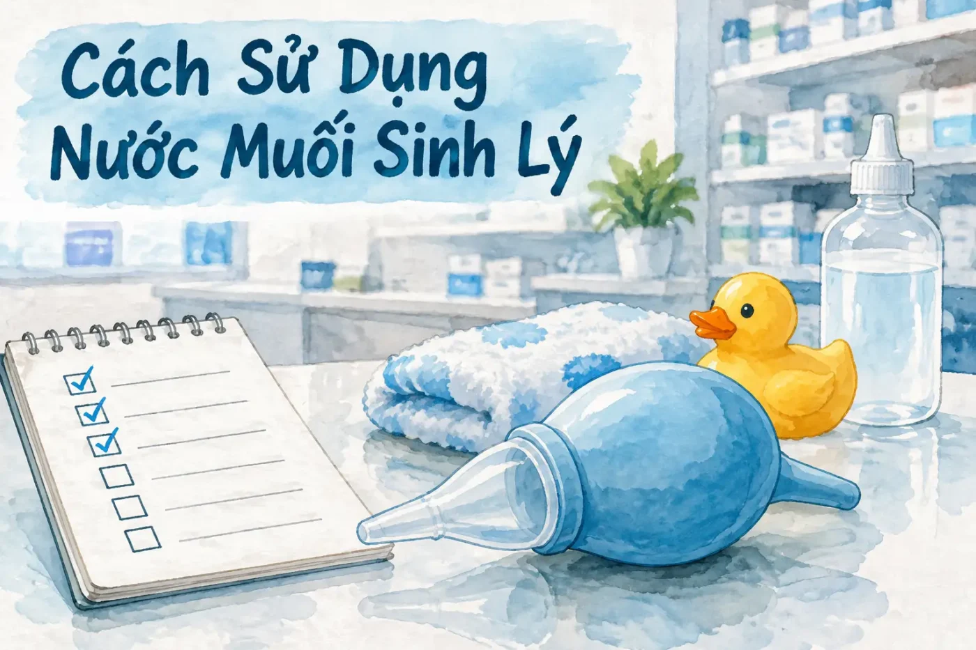 Cách sử dụng nước muối sinh lý trị mụn KHỎI VĨNH VIỄN