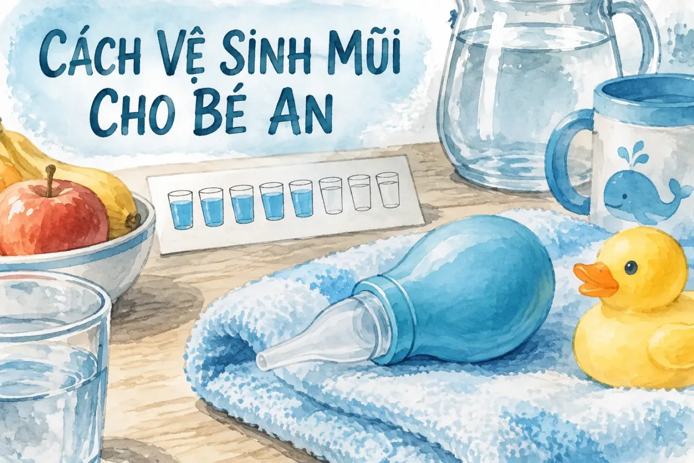 Cách vệ sinh mũi cho bé an toàn với 4 phương pháp đơn giản
