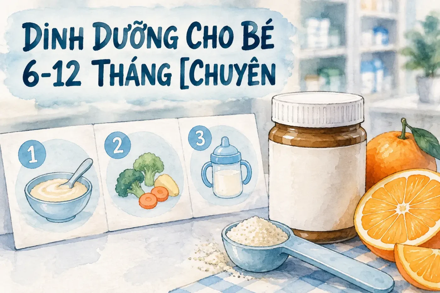 Dinh dưỡng cho bé 6-12 tháng [Chuyên gia khuyên dùng]