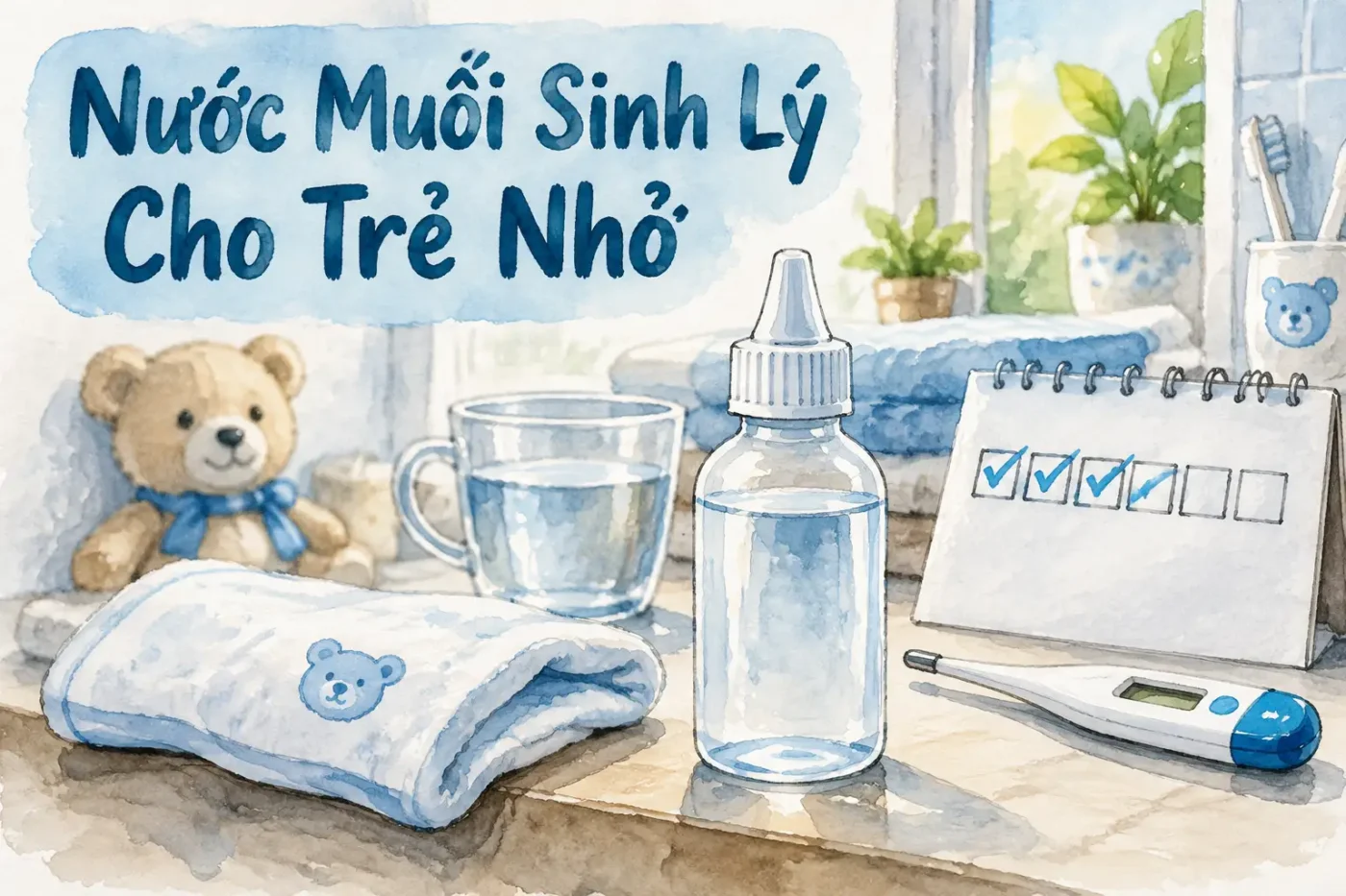 Nước muối sinh lý cho trẻ nhỏ dùng sao mới đúng