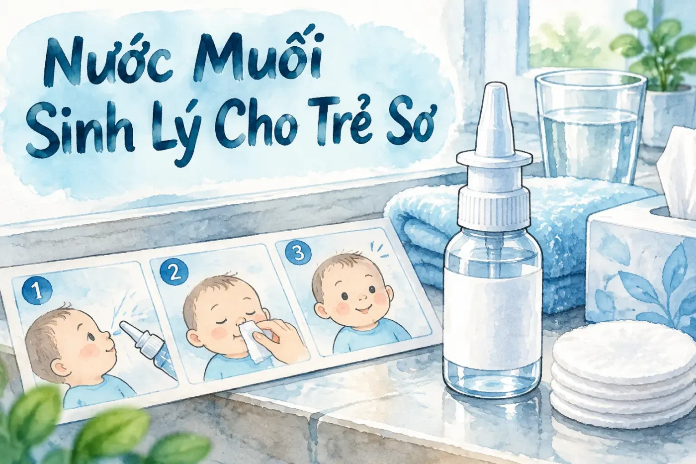 Nước muối sinh lý cho trẻ sơ sinh dùng sao an toàn