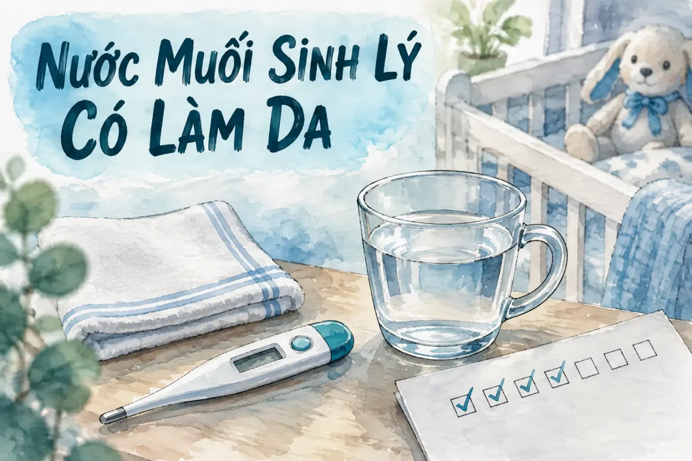 Nước muối sinh lý có làm da khô không
