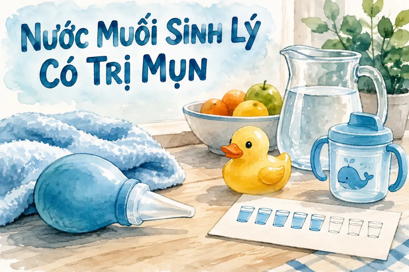 Nước muối sinh lý có trị mụn không