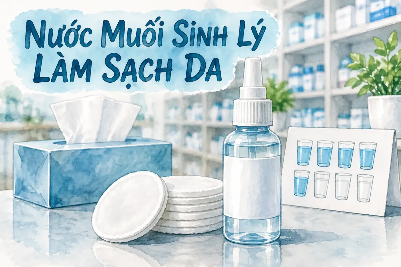 Nước muối sinh lý làm sạch da có thật sự ngừa mụn