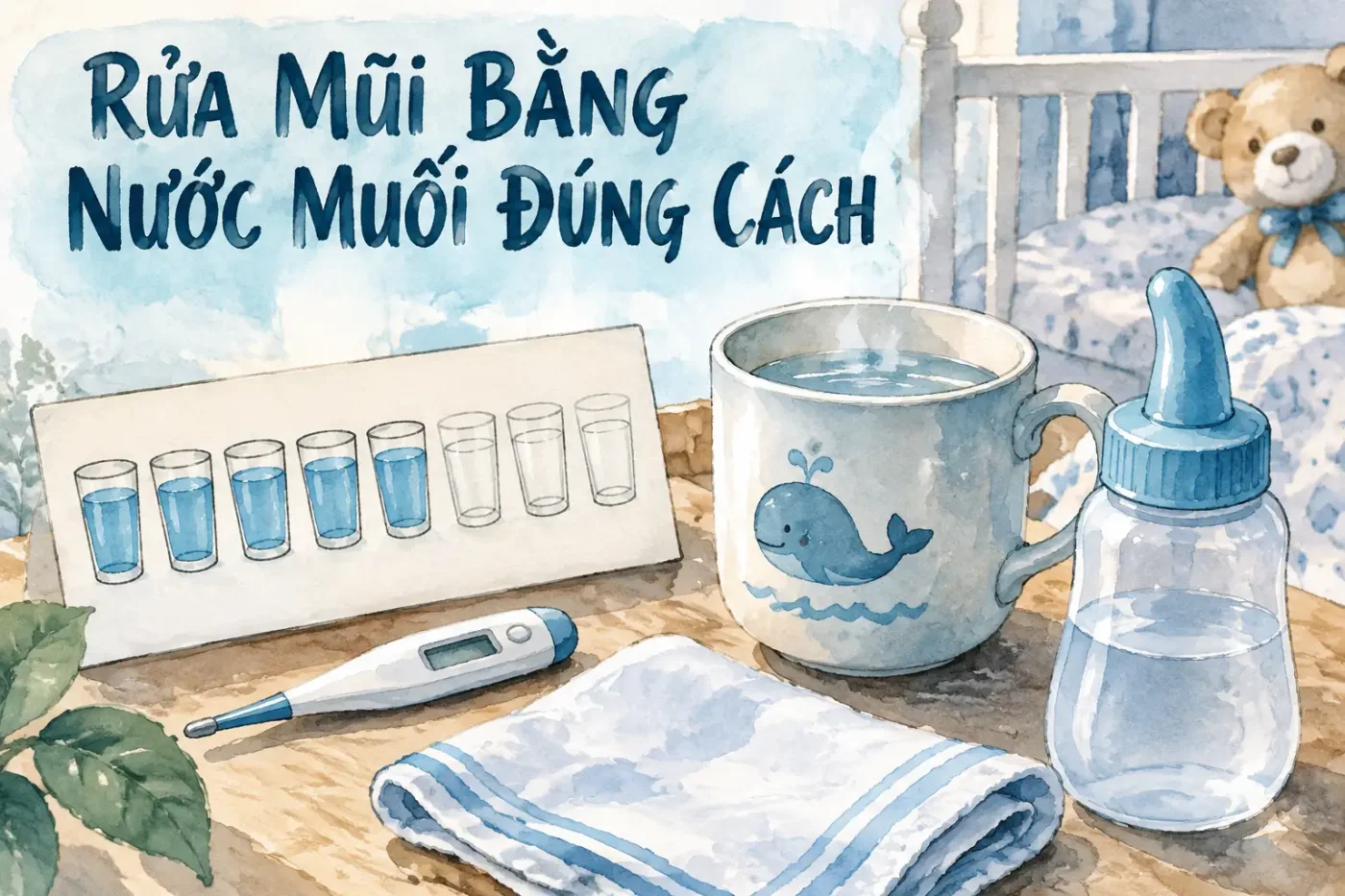 Rửa mũi bằng nước muối đúng cách
