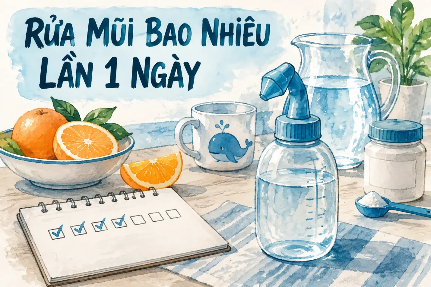 Rửa mũi bao nhiêu lần 1 ngày là đúng cho trẻ