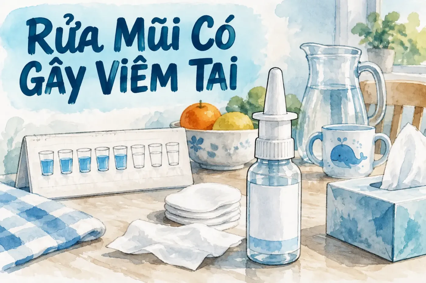 Rửa mũi có gây viêm tai không