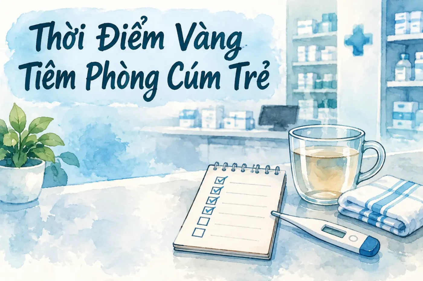Thời điểm vàng tiêm phòng cúm trẻ em giúp tránh biến chứng