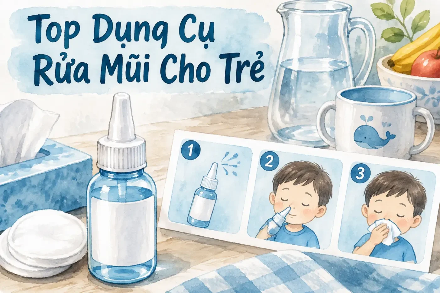 Top dụng cụ rửa mũi cho trẻ em an toàn mẹ nên biết