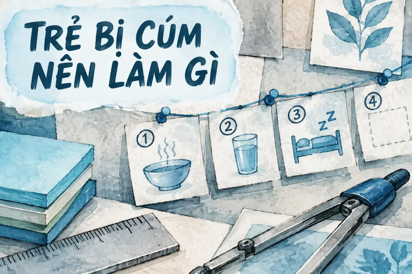 Trẻ bị cúm nên làm gì để nhanh khỏi và tránh biến chứng