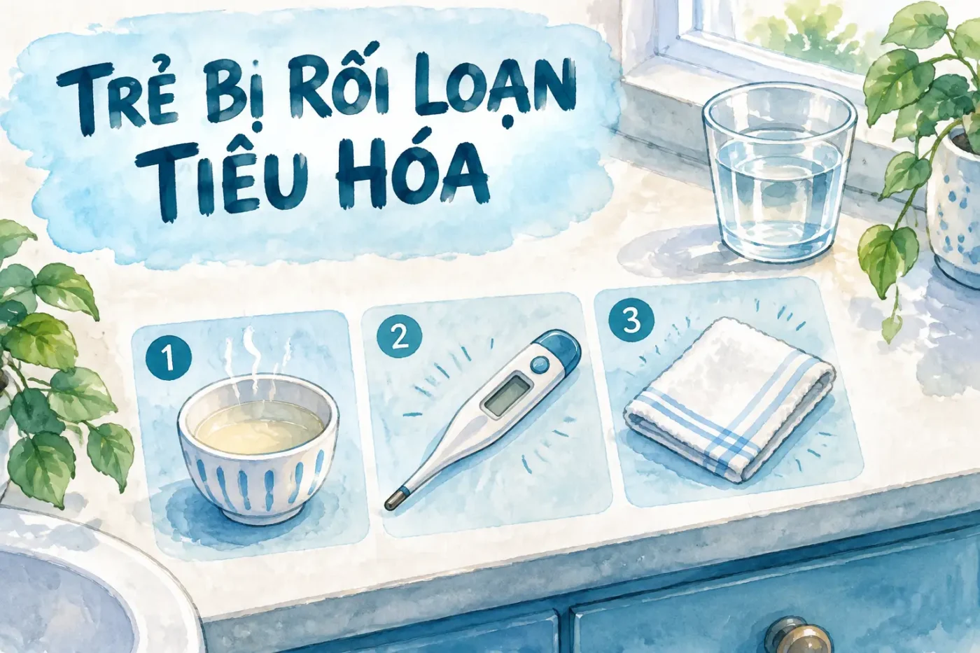 Trẻ bị rối loạn tiêu hóa
