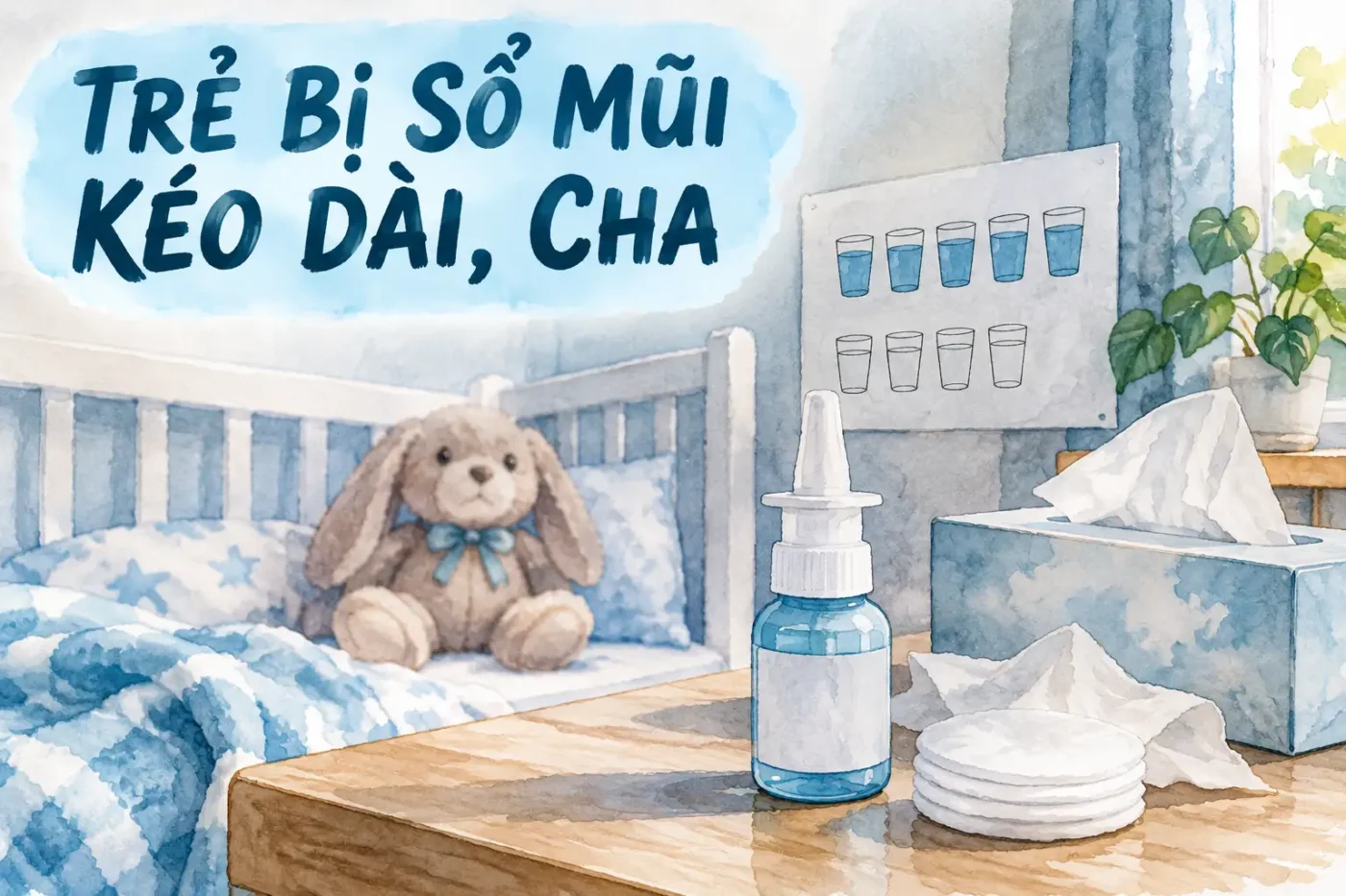 Trẻ bị sổ mũi kéo dài, cha mẹ tuyệt đối đừng chủ quan