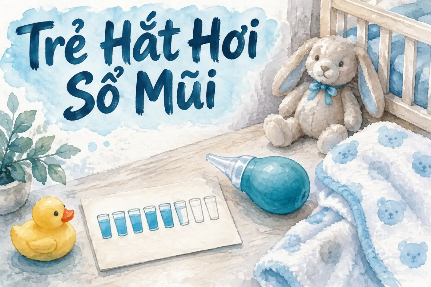 Trẻ hắt hơi sổ mũi