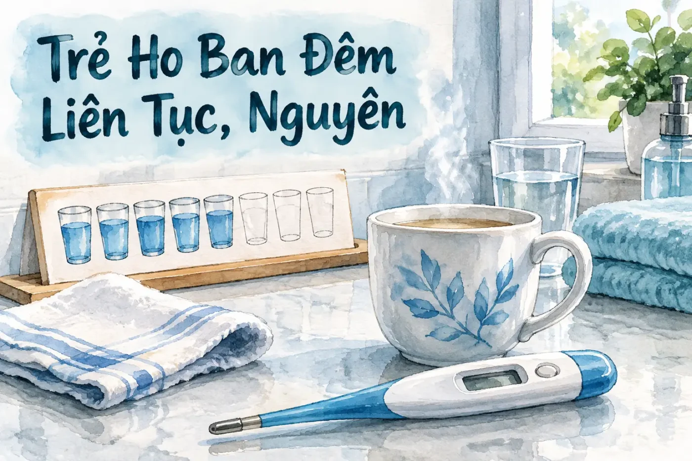 Trẻ ho ban đêm liên tục, nguyên nhân và cách xử lý