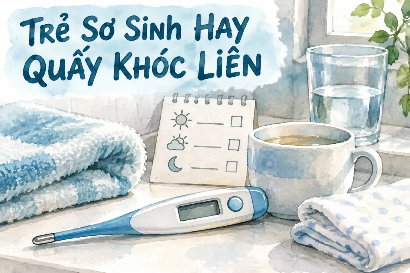 Trẻ sơ sinh hay quấy khóc liên tục